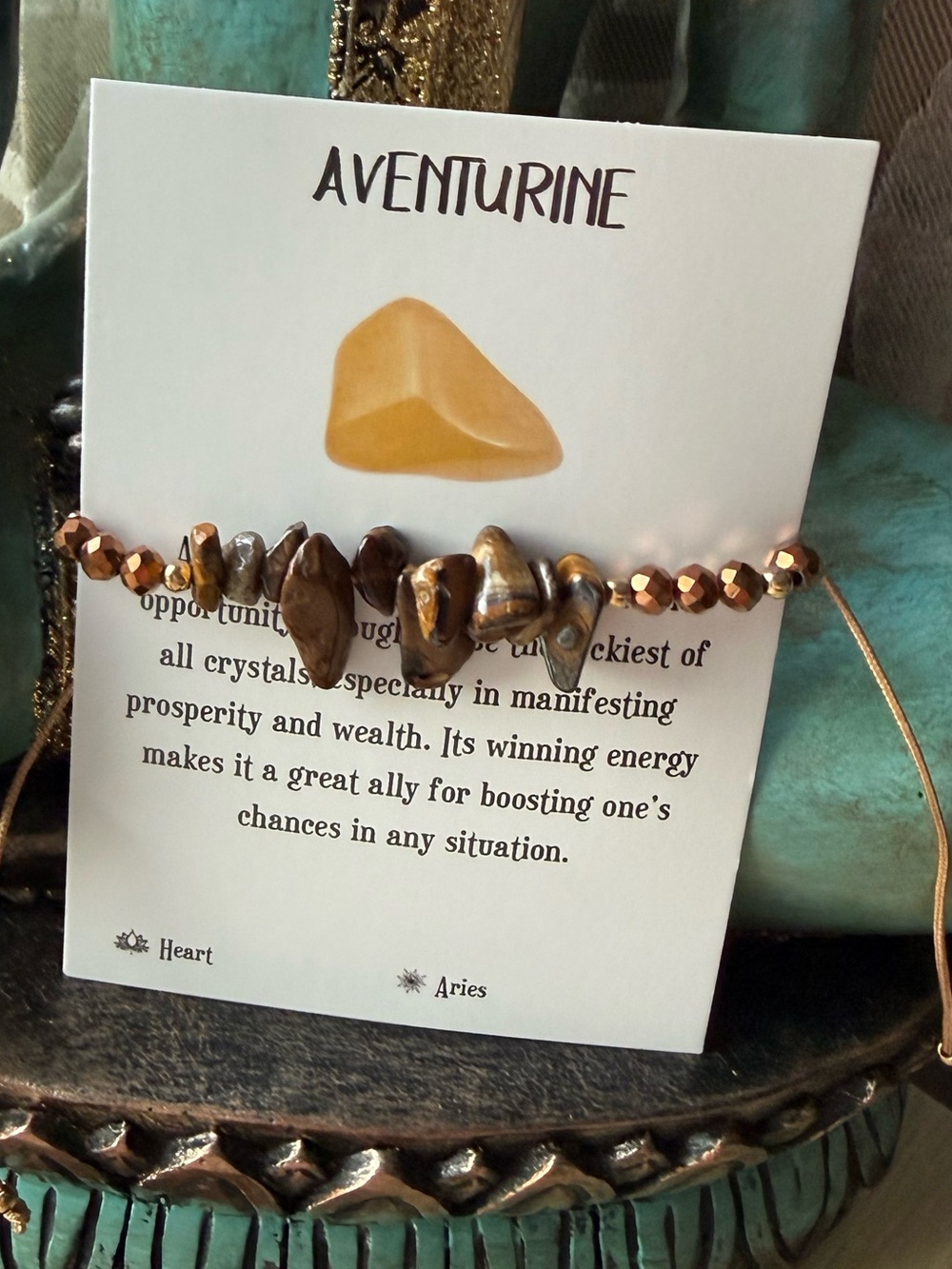 Brown Tiger Eye Beaded Stretch Bracelet
